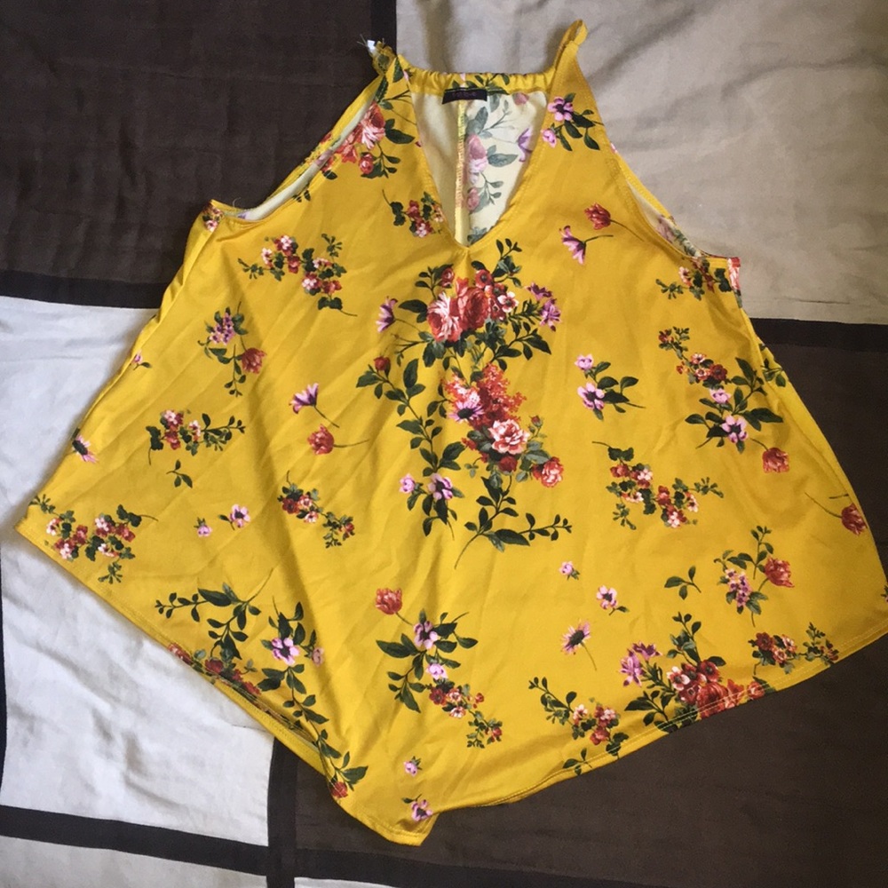 Yellow flower shirt